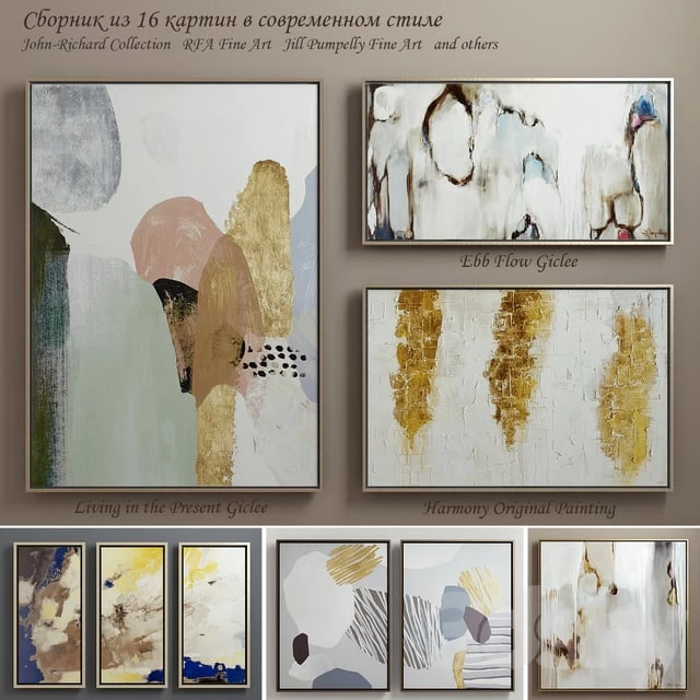 The collection of contemporary paintings (set-5)