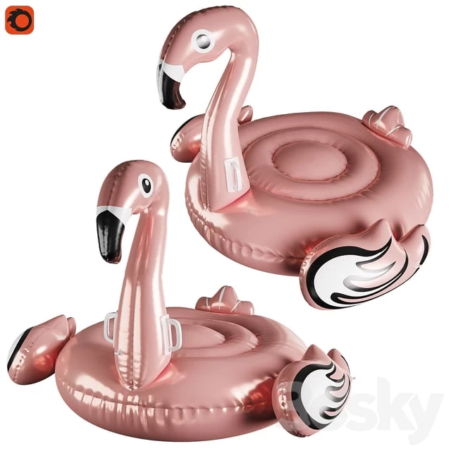 Inflatable flamingo circle