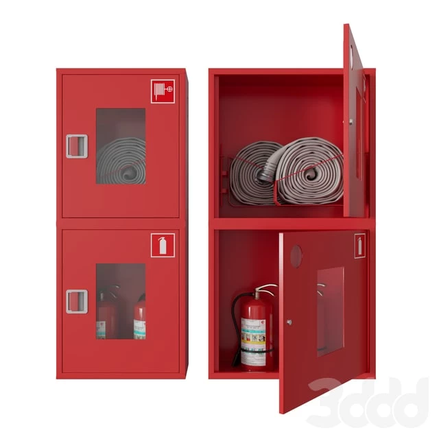 Wall mounted fire cabinet
