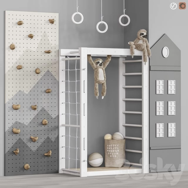 Toys and furniture set