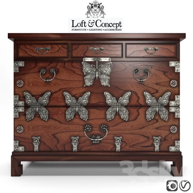 CHINOISERIE_CHEST _OF_DRAWERS_BUTTERFLY