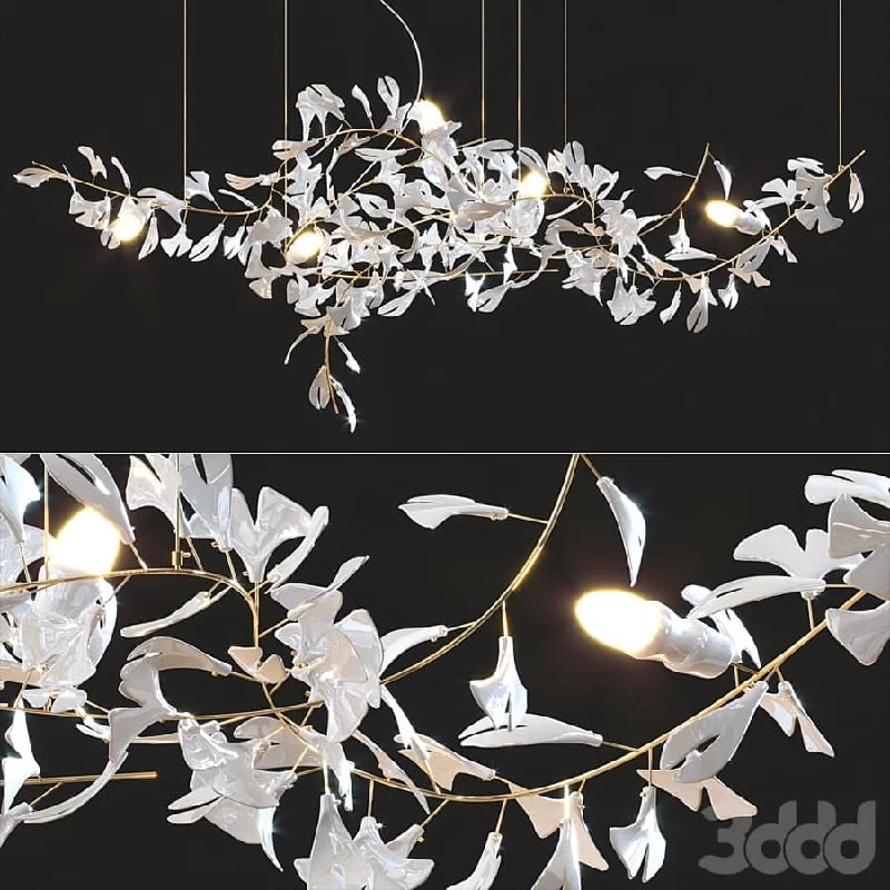 Andreea Braescu Ginkgo Chandelier