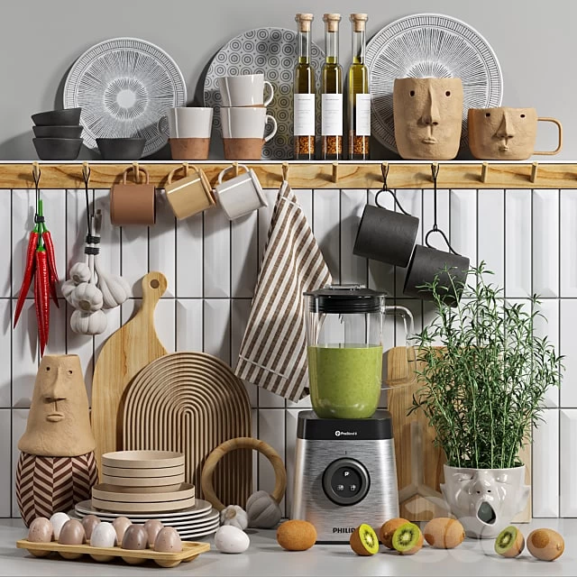 Decorative kitchen set 04