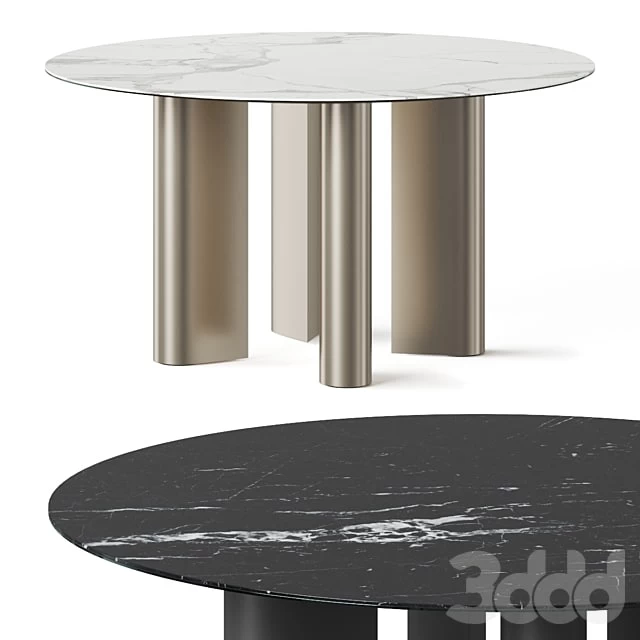 Bonaldo Geometric Round Dining Table