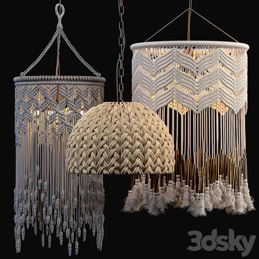 Macrame Pendant Lights