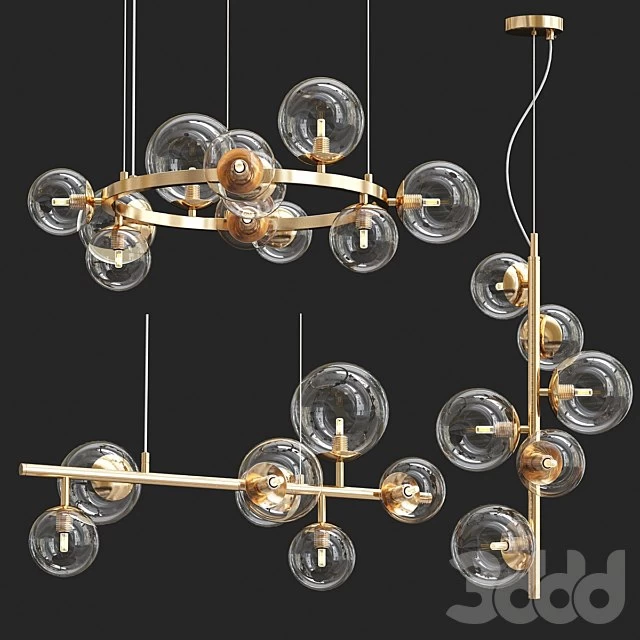Designer ring chandelier IONA Сhandelier Gold