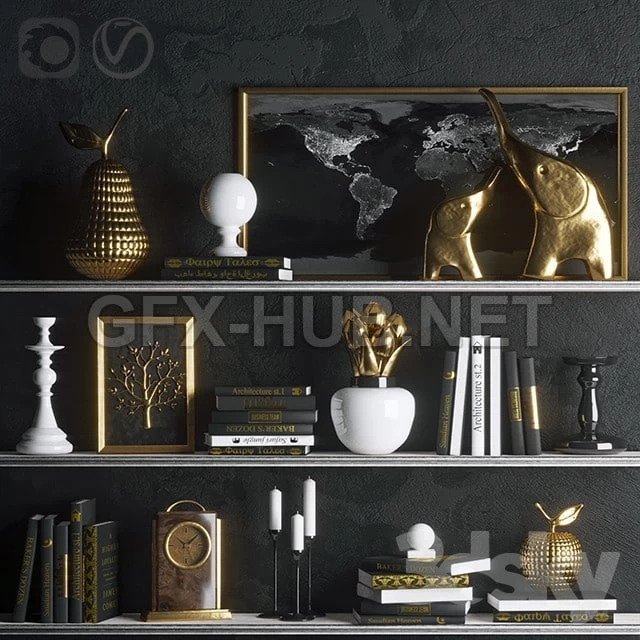 Strict in gold (decor)