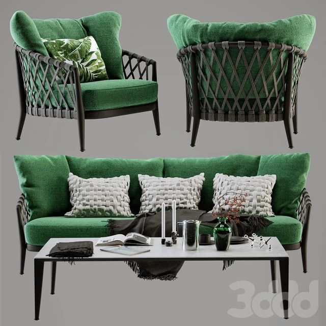 B&B Italia Erica Sofa and Chair