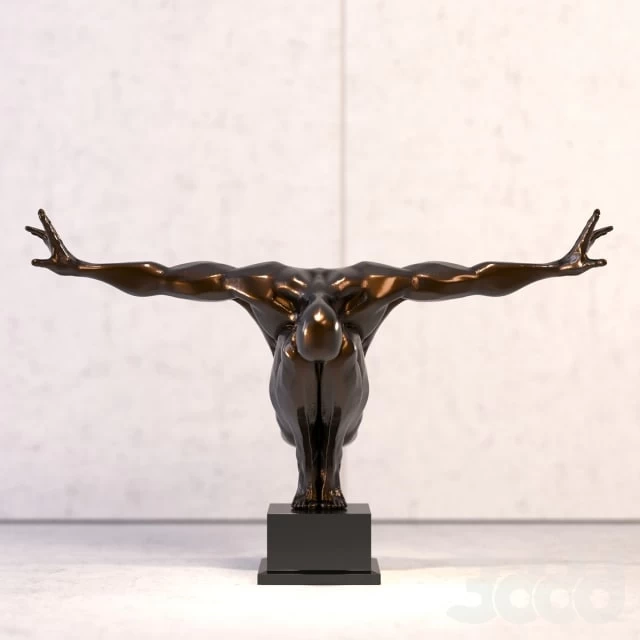 Sculpture Olympic Man