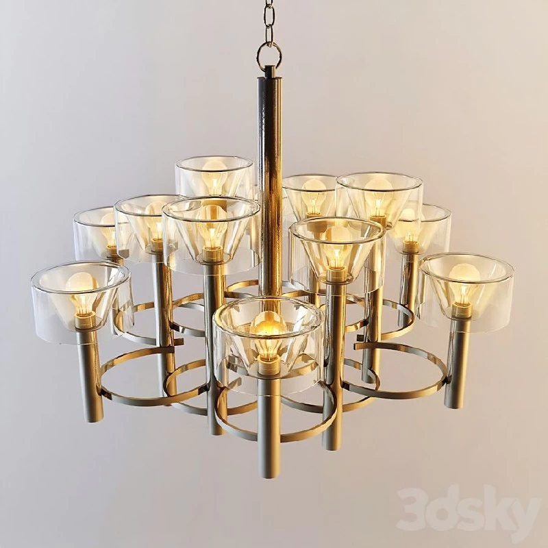 Italian circular chandelier motiff