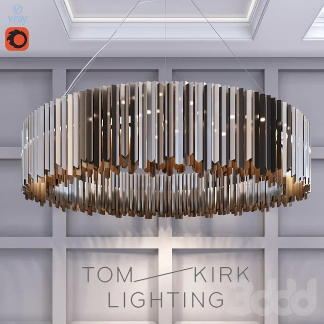 Tom Kirk Llighting Facet Chandelier