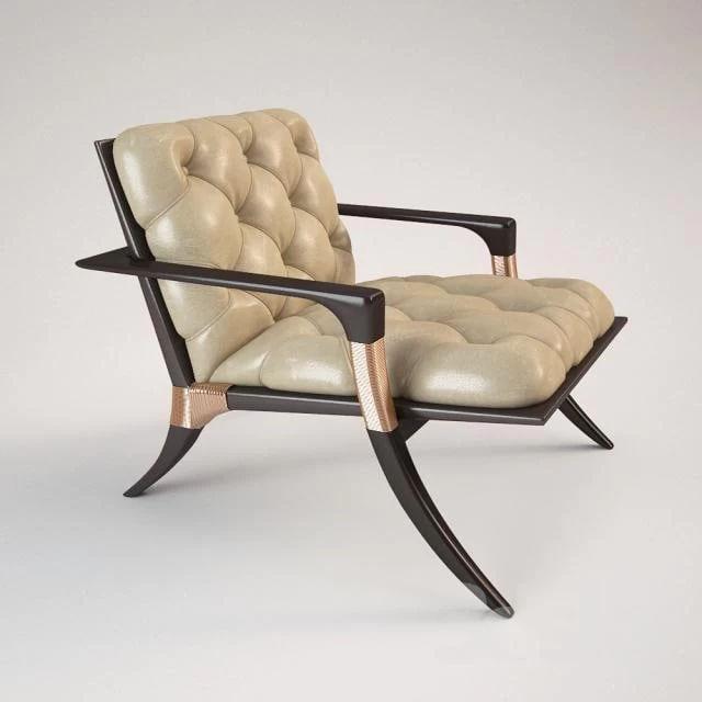 Baker Athens Lounge Chair - Tufted