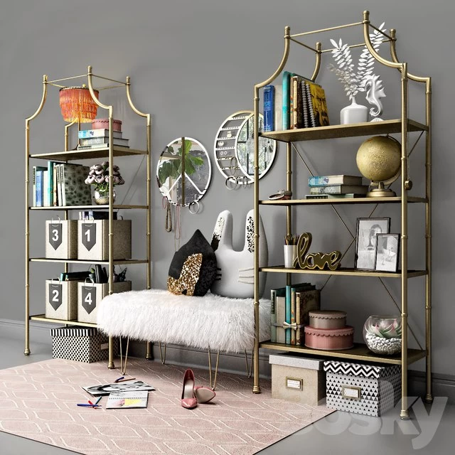 Book shelves PBteen Maison with decor