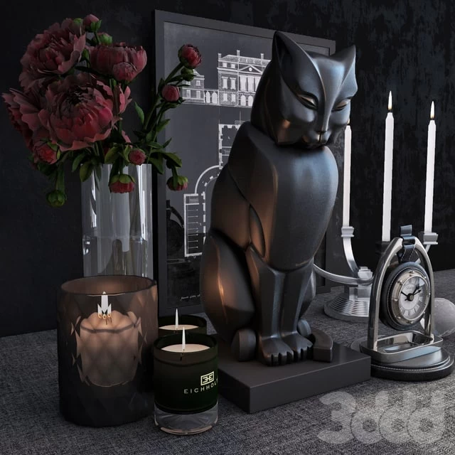 Decorative set of the firm Eichholtz, the set includes