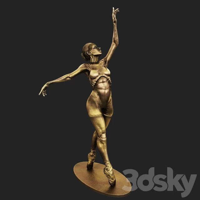 The statuette of a ballerina