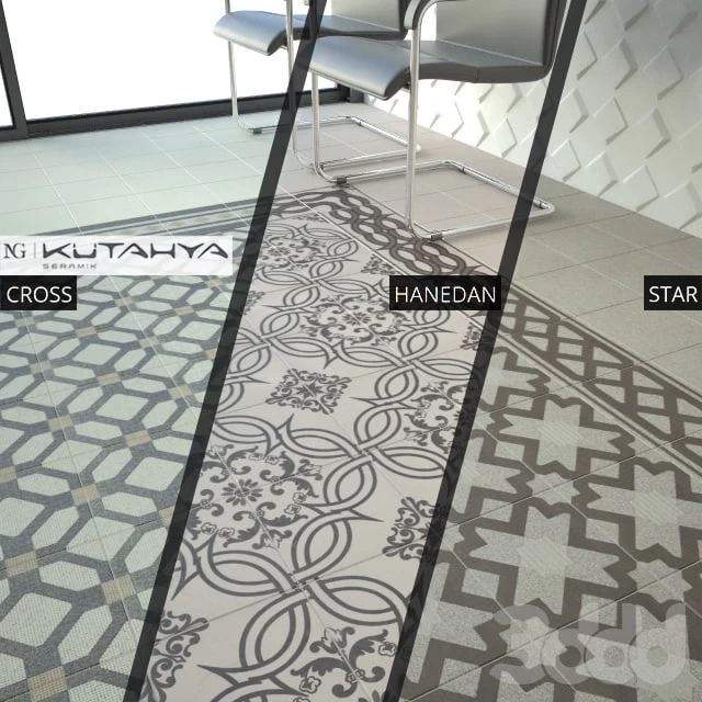 KUTAHYA SERAMIK CROSS, STAR, HANEDAN