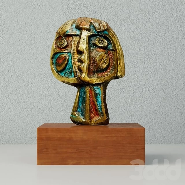 Modernist Bronze Abstract Sculpture