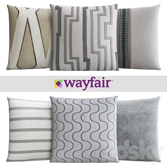 Decorative pillows from Wayfair shop