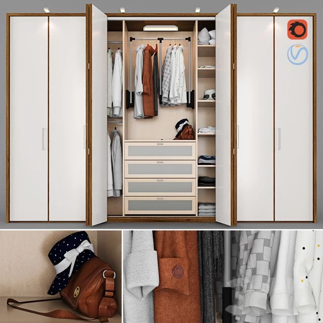 Wardrobe - wall closet