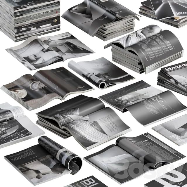 Black and white magazines