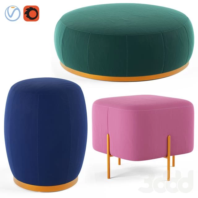 Loftdesigne poufs