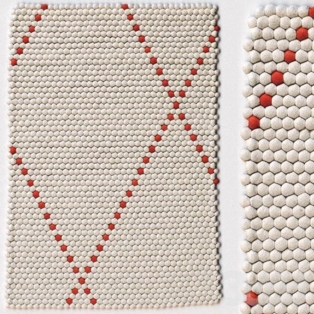 Carpet Hay Dot carpet Poppy Red rug