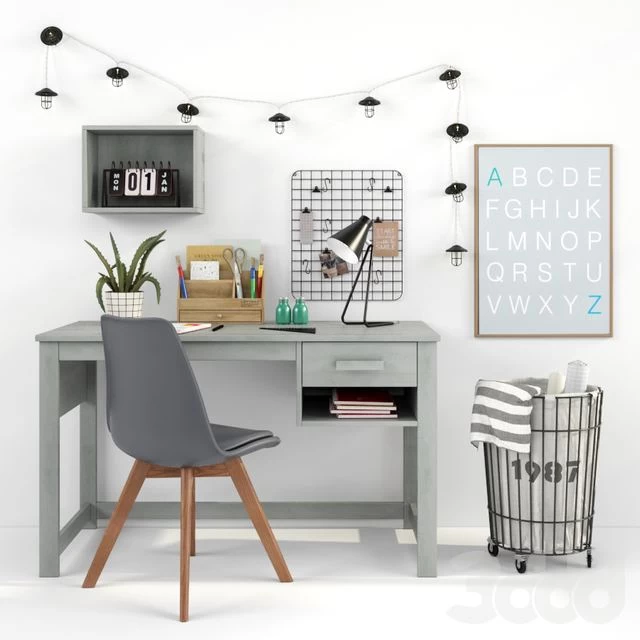 Writing-table and decor for a child 16