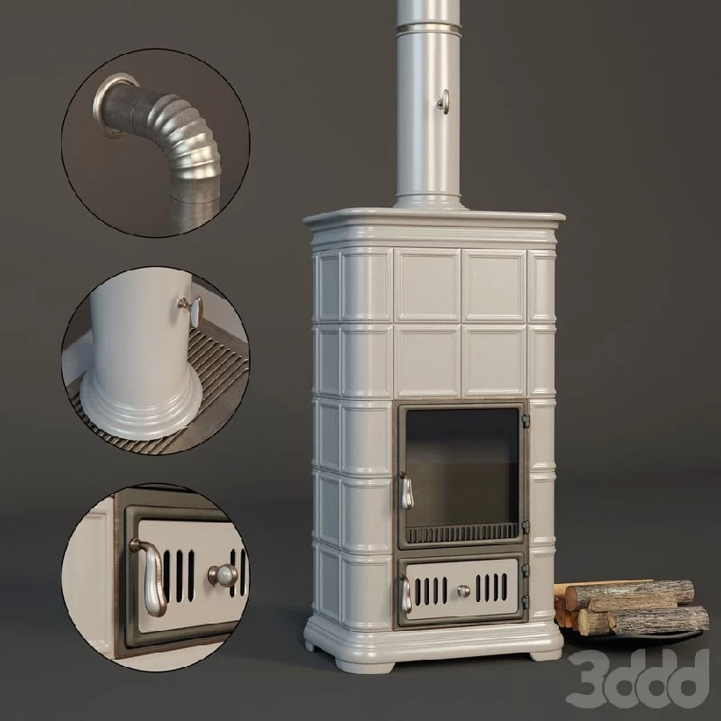 Tiled stove