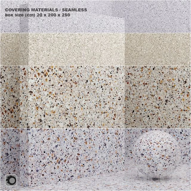 Material (seamless) - coating, stone, quartz set 49