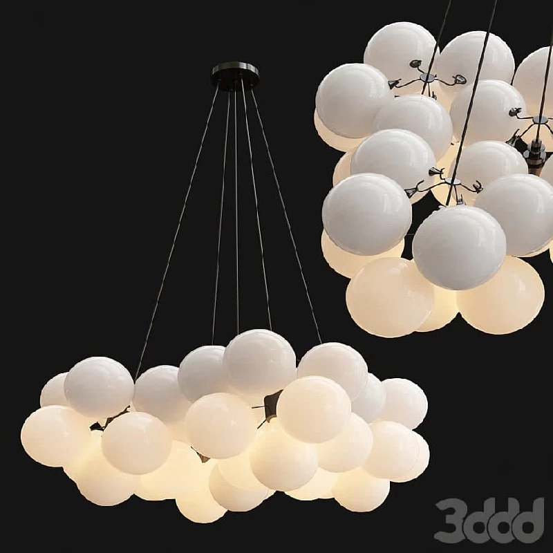Frosted Bubble Chandelier