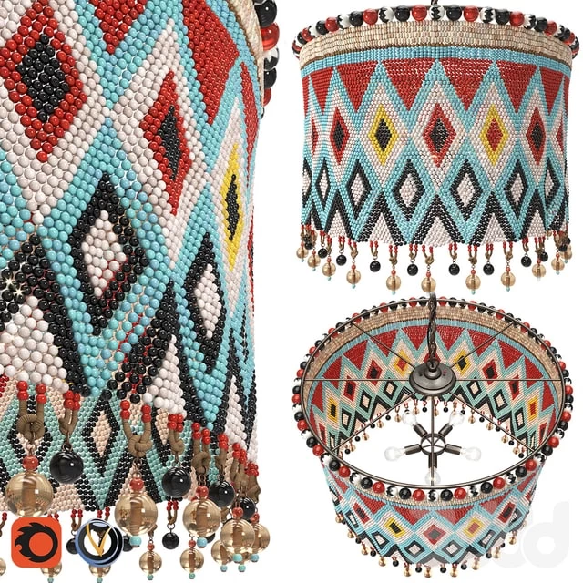 Handmade Chandelier of Beads