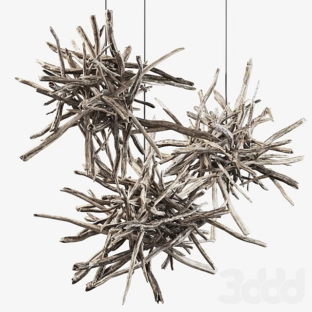 Branch decor lamp n1 / Lamps from branches