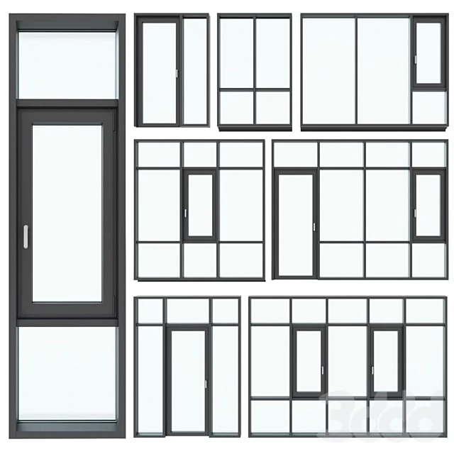 Panoramic glazing / stained glass