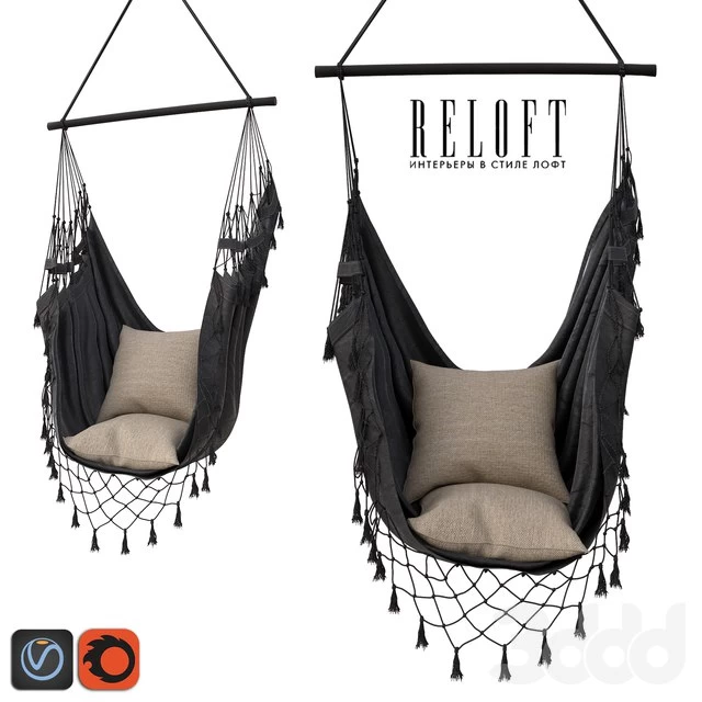 CHAIR-HAMAK BOCH IN CHARCOAL 15000CHCL