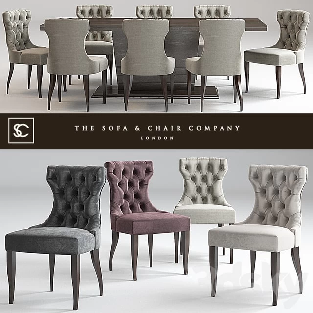 Guinea dining chair & Langham Table _ Lugano