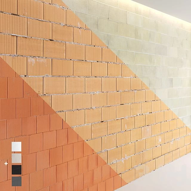 Block wall set 02