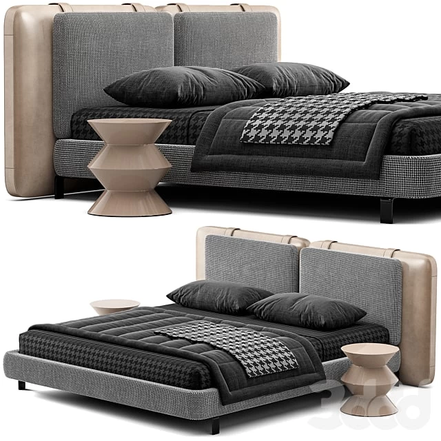 Bed Minotti Tatlin Soft