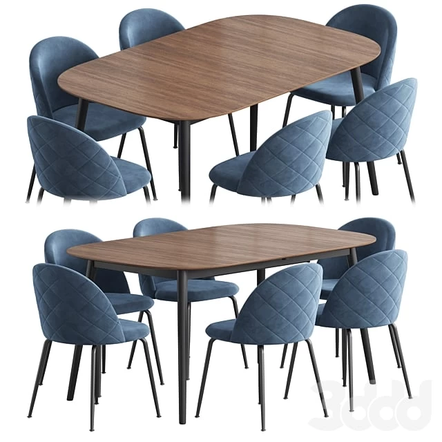 Kingston table stool Mystere Dining set