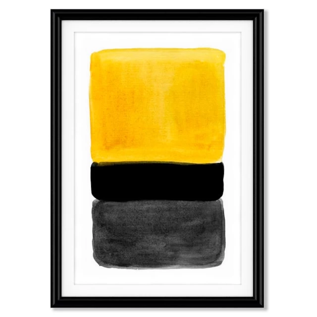 series of posters with abstract painting