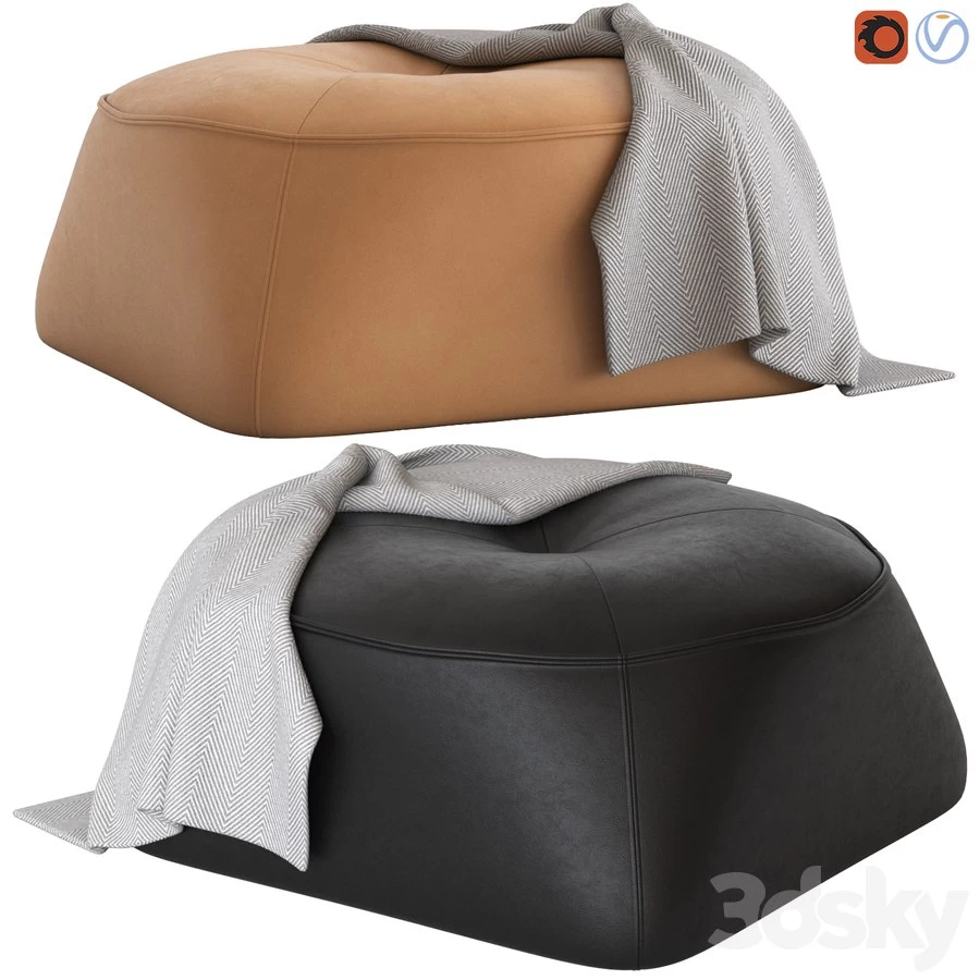 Globewest Natadora Arbor Ottoman