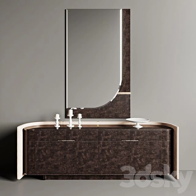 Chest and mirror Turri Eclipse