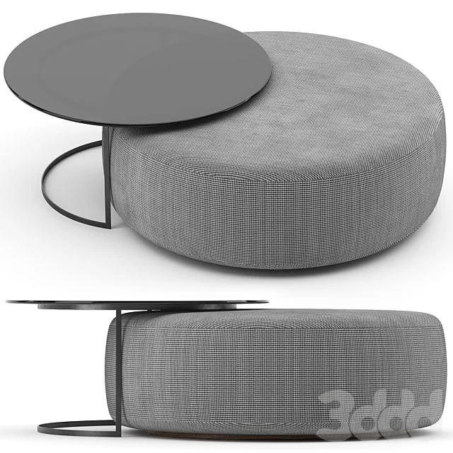 Minotti Davis pouf and table / Furniture / Other