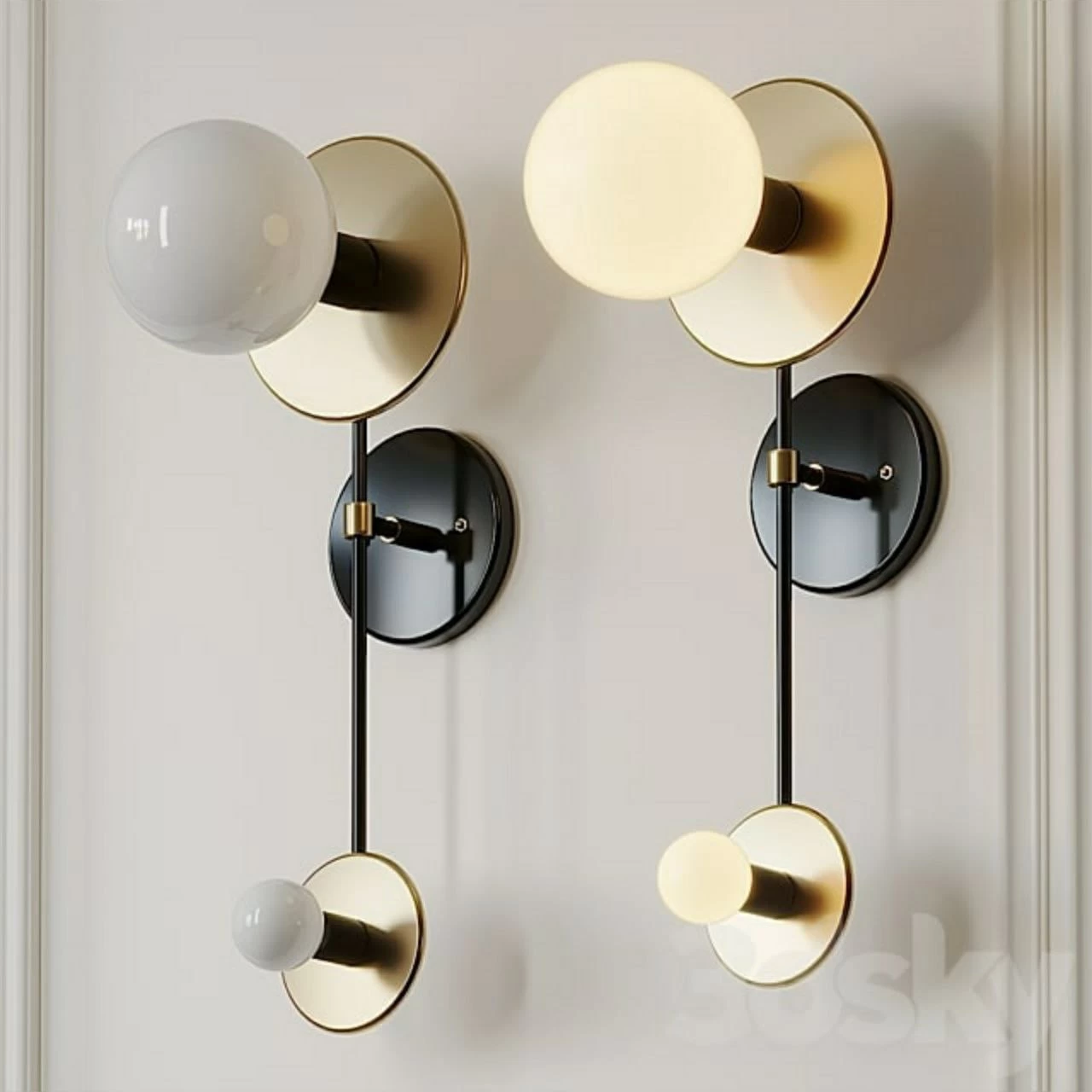Double Wall Brass Sconce by ETSY