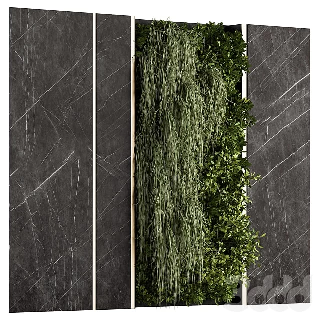( Vertical Garden Stone Wall and Metal Frame - Wall Decor 29 )