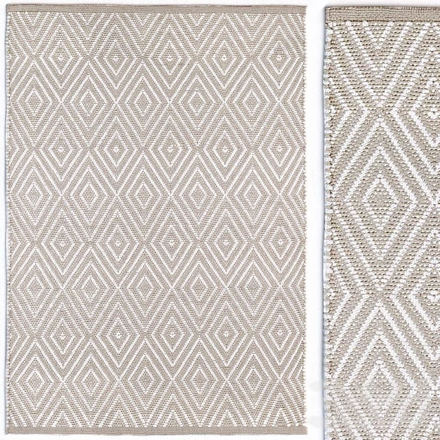 Dash & Albert Diamond White Rug Carpet