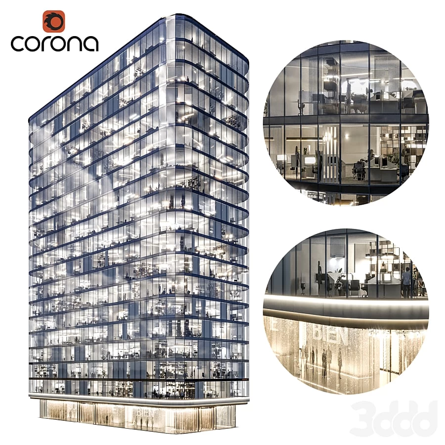 Modern office building 01