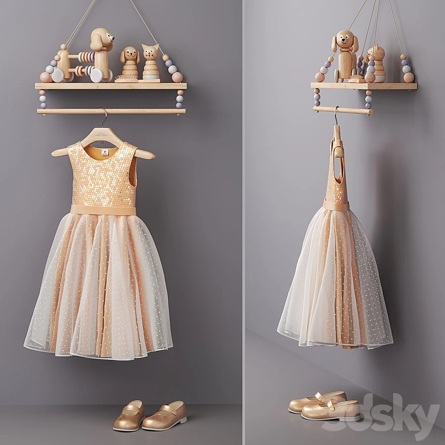 Decorative shelf in the nursery