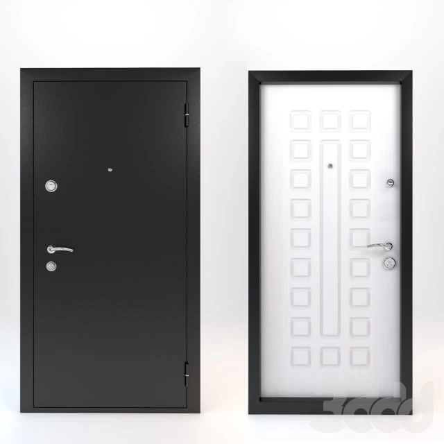 Doors are metal-wood (2 items)