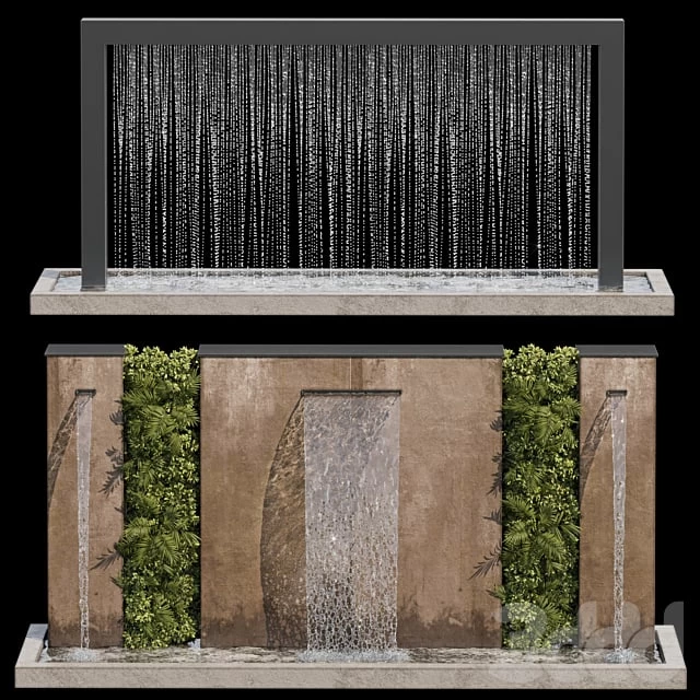 Waterfall fountains cascade 05