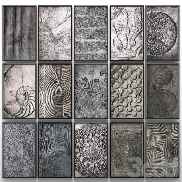 Collection of paintings contemporary Art. 13.